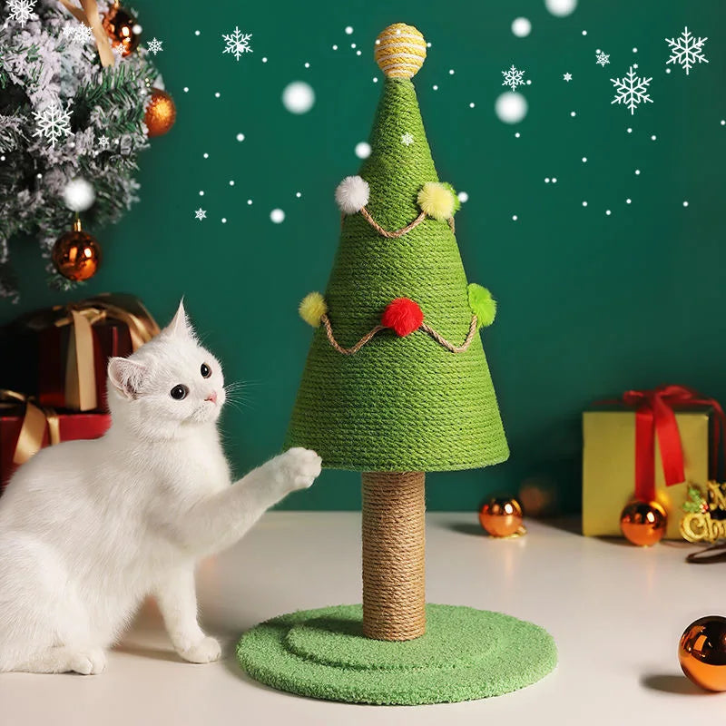 Arbre à Chat FestiSapin : Noël Vert & Joueur
