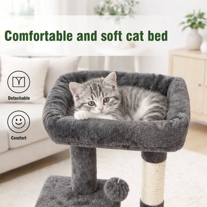 Arbre à Chat Petit Duplex Design Minimaliste