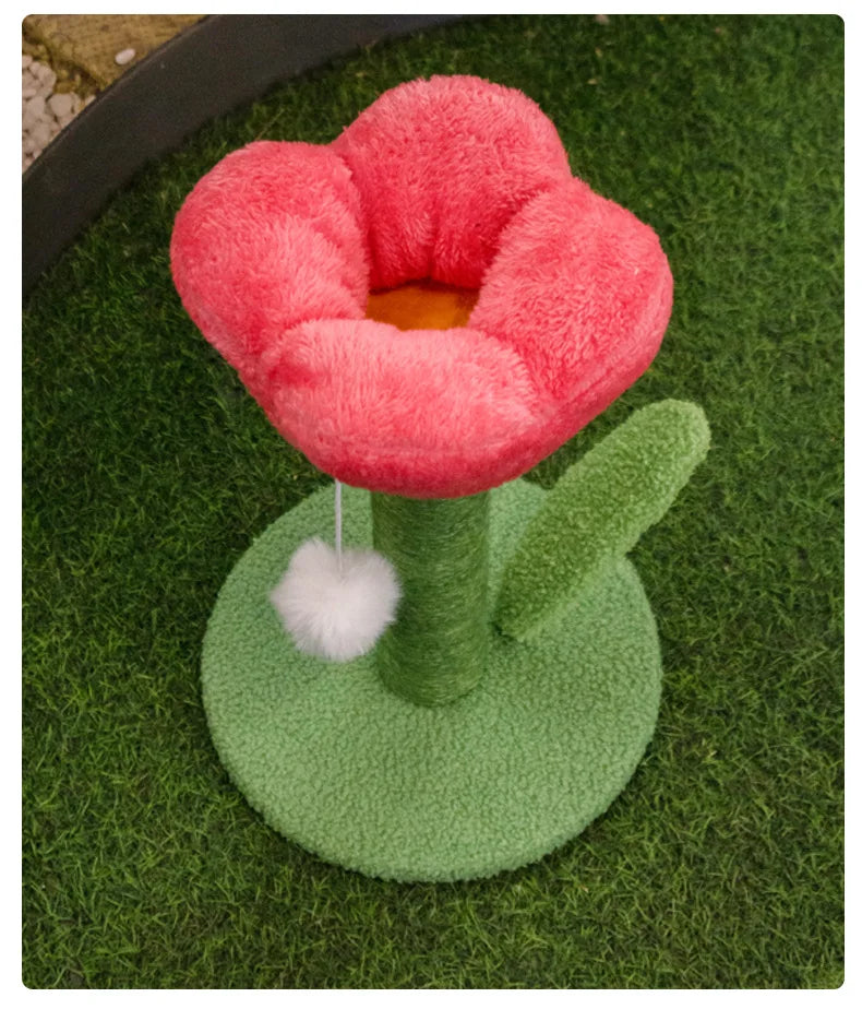 Arbre à Chat Florish Fleur Rose & Sisal