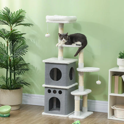 Arbre à Chat Crème 126cm - Niches, Hamac & Griffoir