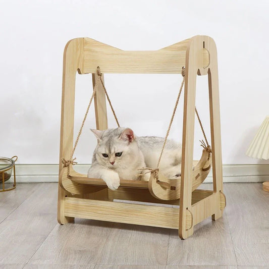 Balançoire Chat SwingPaws Bois Naturel