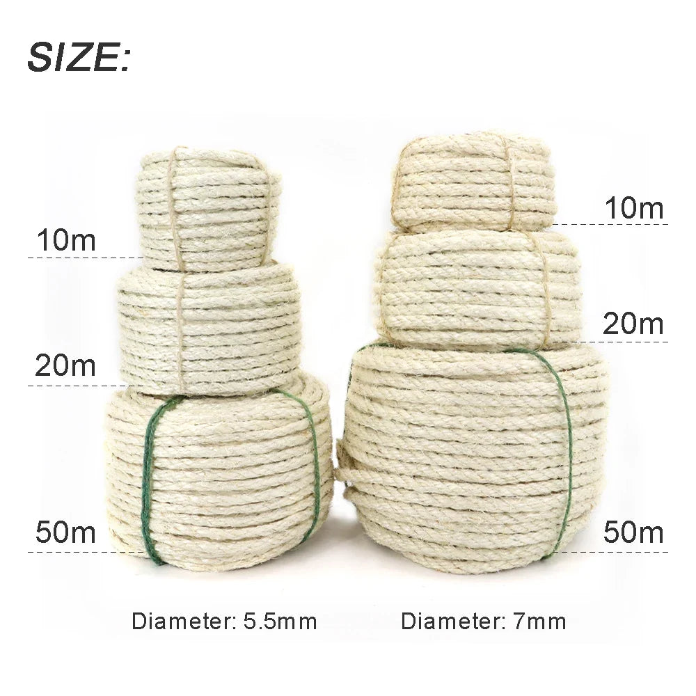 Corde Sisal ScratchMaster pour Arbre à Chat DIY