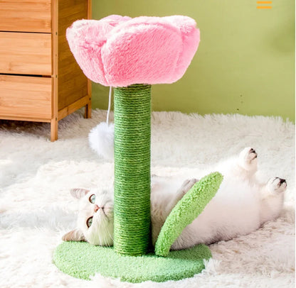 Arbre à Chat Florish Fleur Rose & Sisal