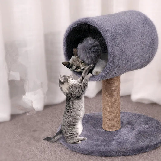 Arbre à Chat Cylindre Sisal & Peluche
