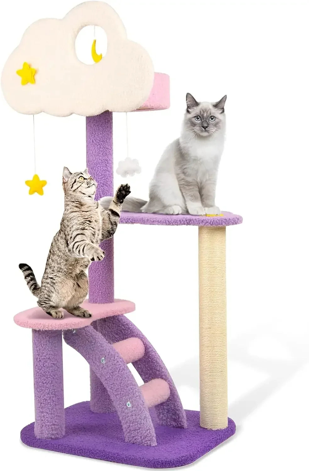 Arbre à Chat Nuage Minouland : Jeu et Douceur Pastel