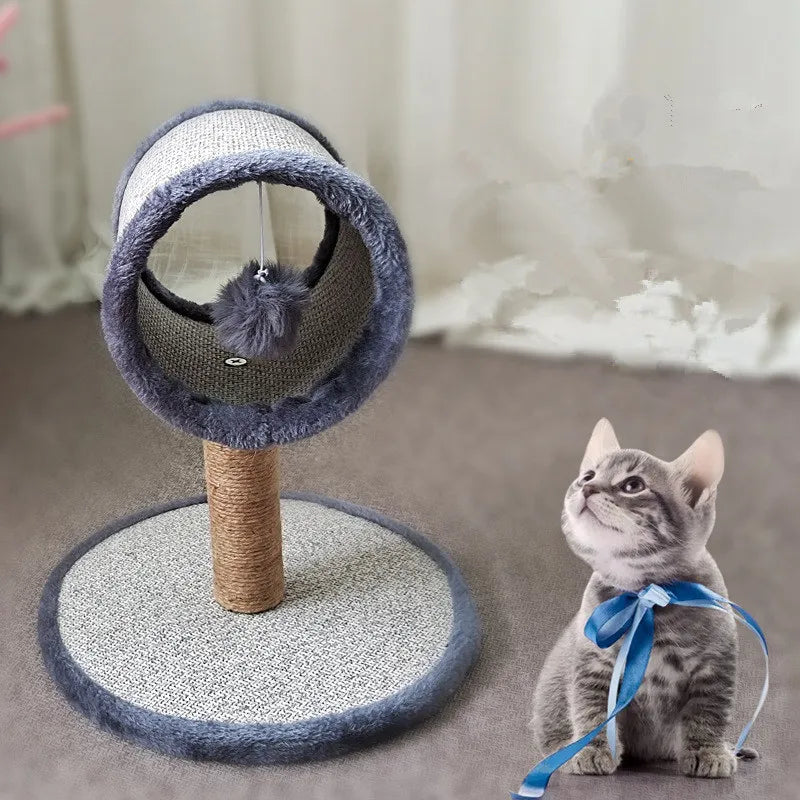 Arbre à Chat Cylindre Sisal & Peluche