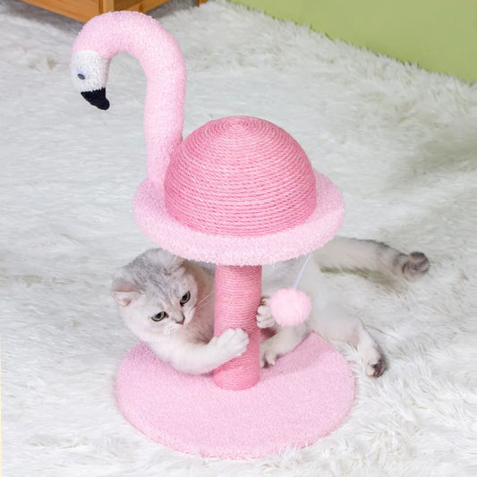 Arbre à Chat Flamant Rose Design