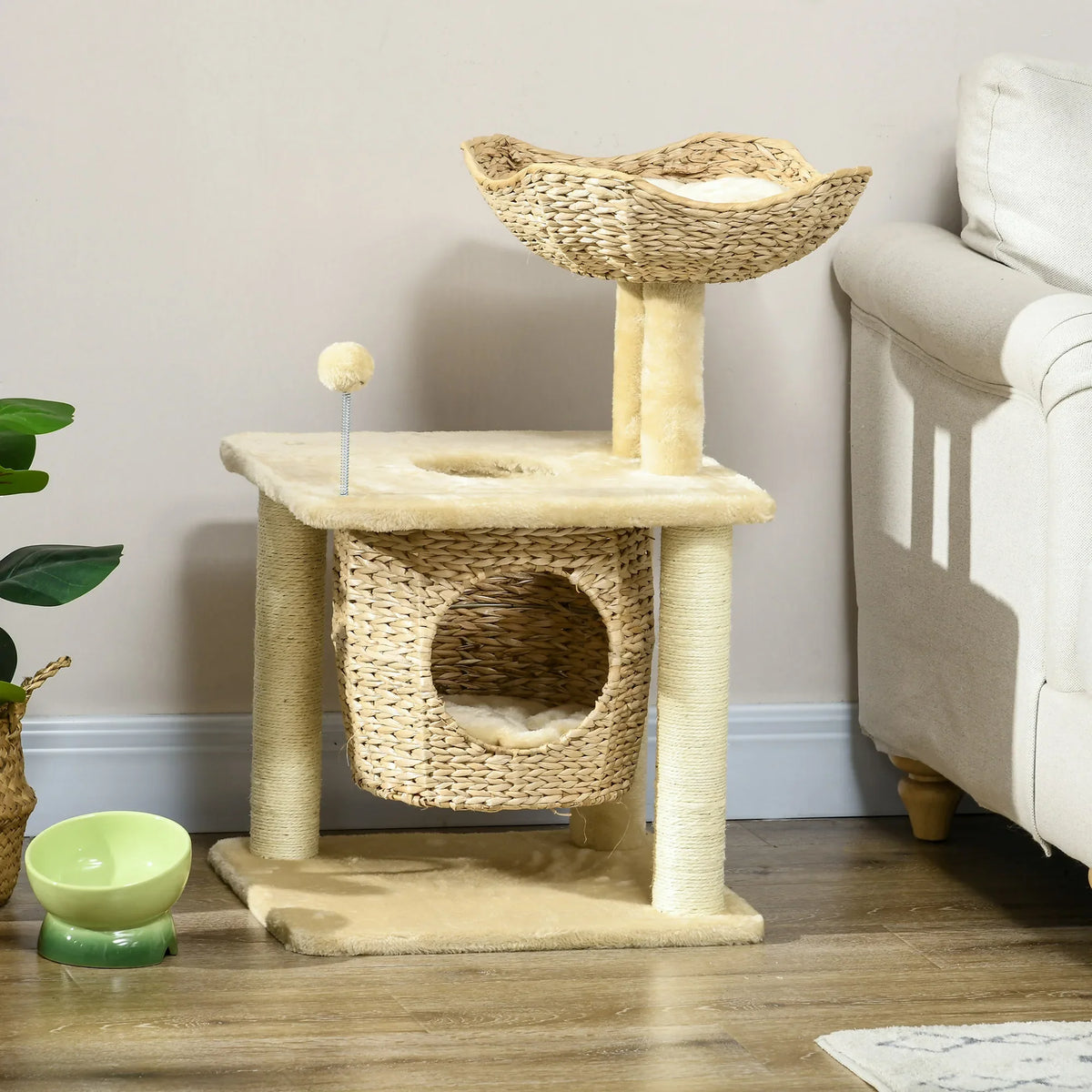 Arbre à Chat Bohème Beige 74cm