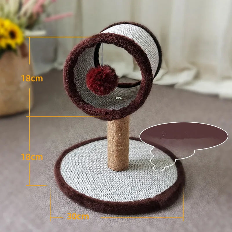 Arbre à Chat Cylindre Sisal & Peluche