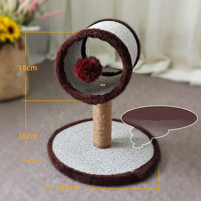Arbre à Chat Cylindre Sisal & Peluche