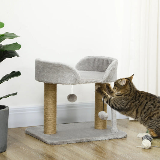Arbre à Chat Design Compact Gris