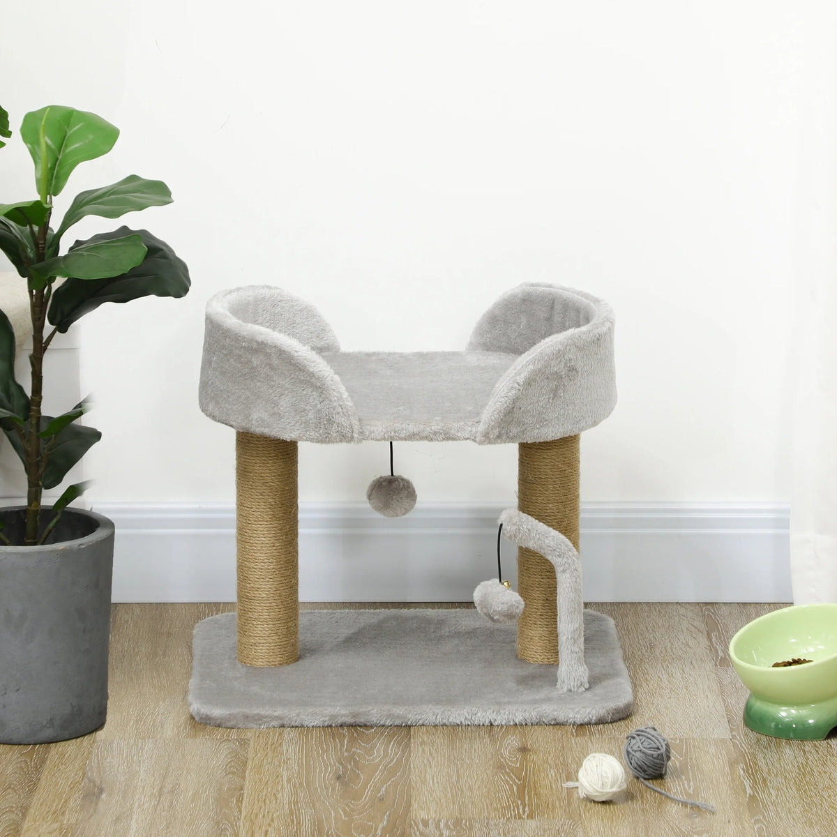 Arbre à Chat Design Compact Gris